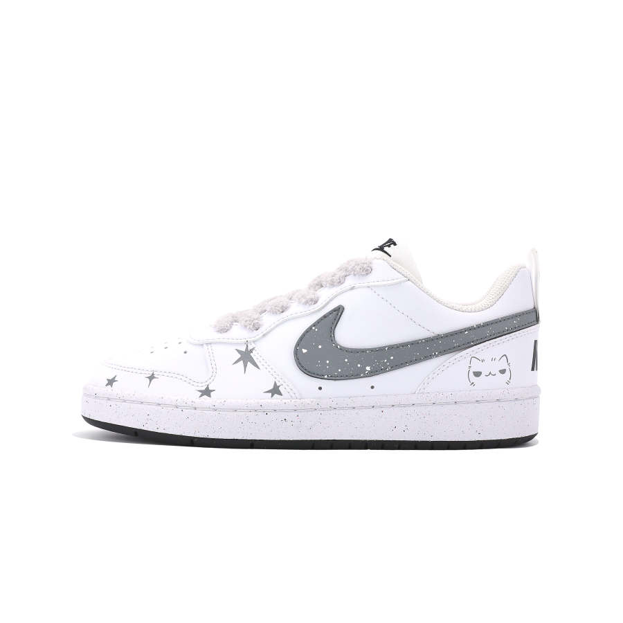 Nike Nike Court Borough Balance Abrasion Resistant Low top Kids' Skateboarding Shoes Gray Unisex