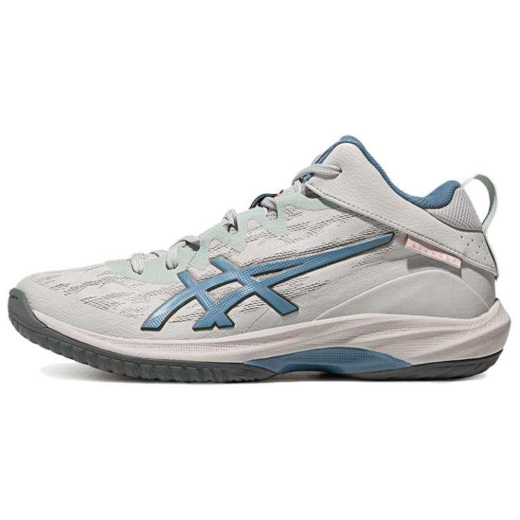ASICS GELHOOP V17 Cushioning Abrasion Resistant Rebound Mid top Basketball Shoes Men's Gray/Blue