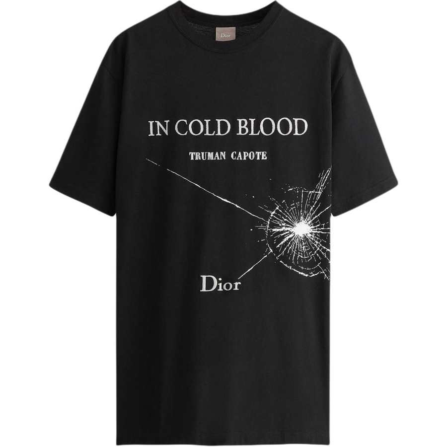 DIOR DIOR T Shirts Men's Black Crew Neck Moderate