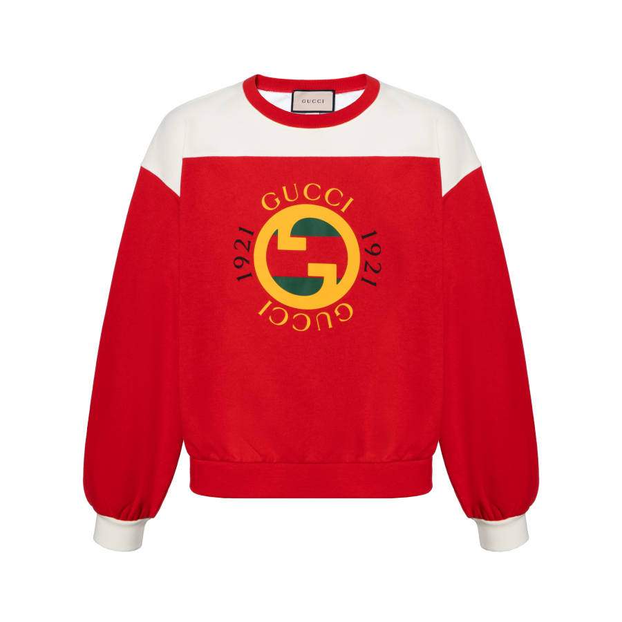 GUCCI GUCCI Interlock 1921 Logo Crewneck