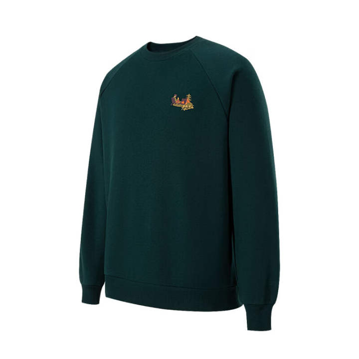 Adidas Adidas Sweatshirts Men's Dark Green Crew Neck Moderate