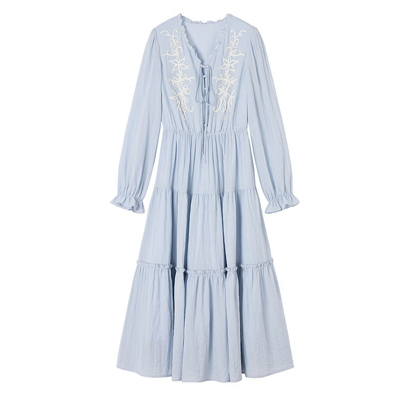 XIANGYING Long Sleeved Dress Women's