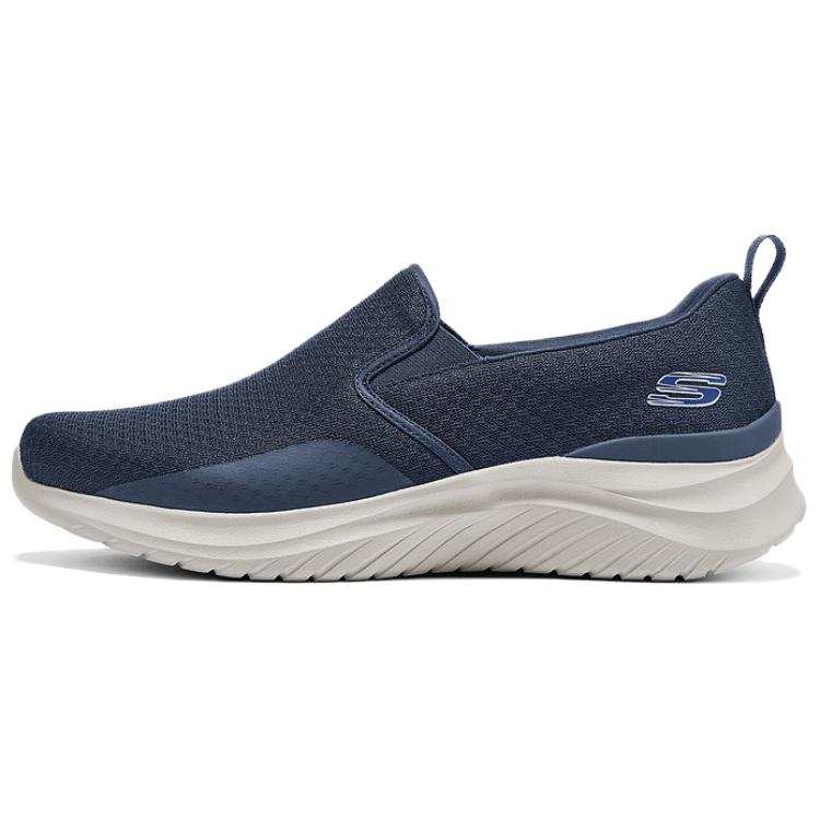 Skechers AIR COOLED MEMORY Breathable Rebound Low top Walking Shoes Men's Blue