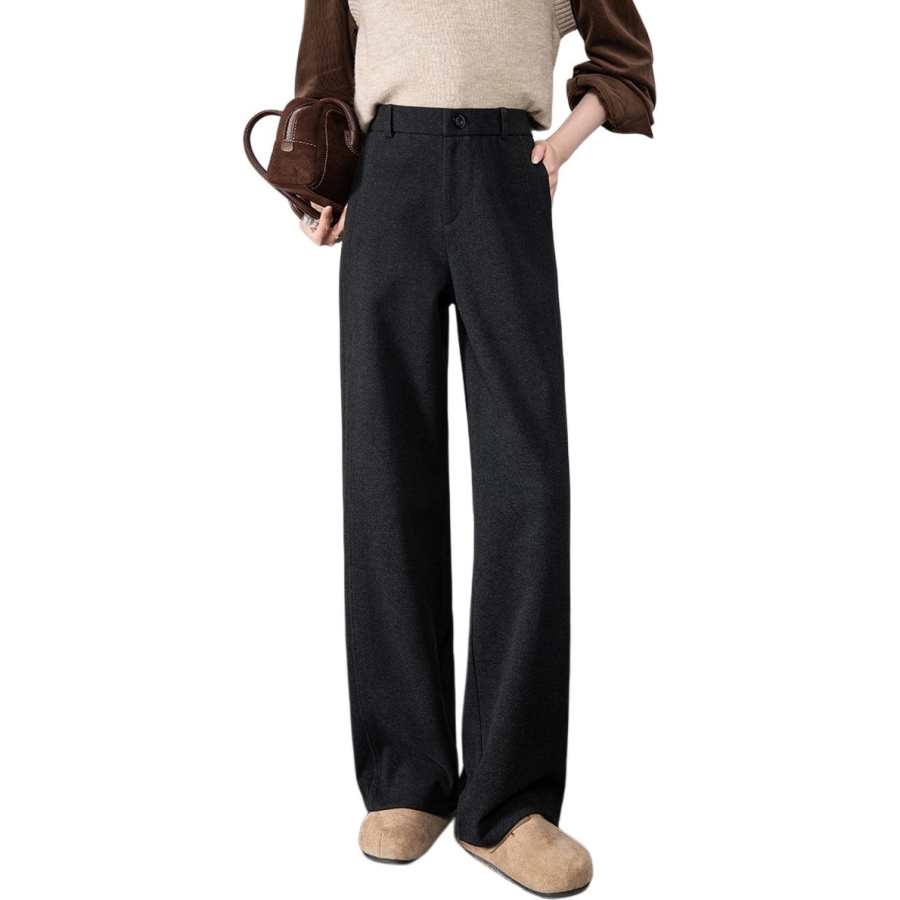 BALENO Casual Pants Women's Thickened Straight Fit Pants