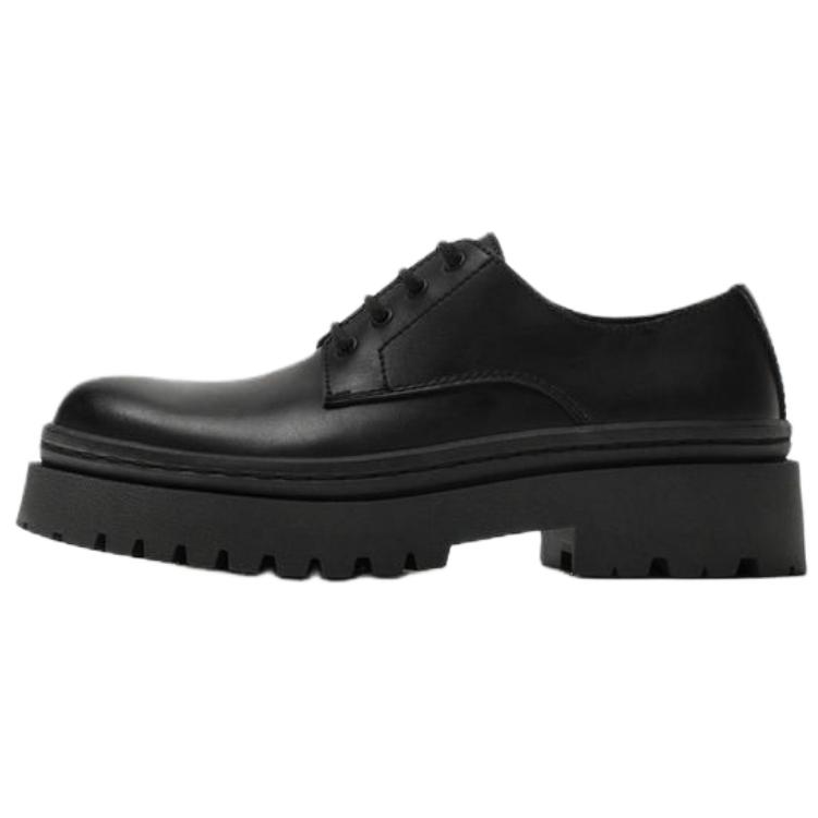 ZARA Pu Casual Leather Shoes Men's Black