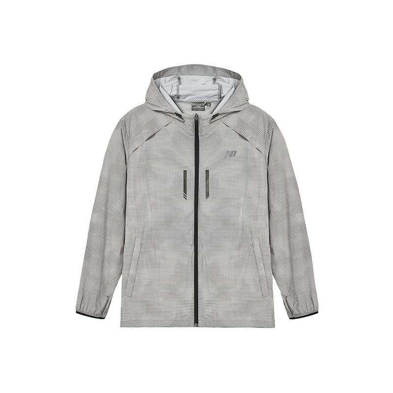 New Balance New Balance Running Jackets Men's Gray Hooded Moderate Other