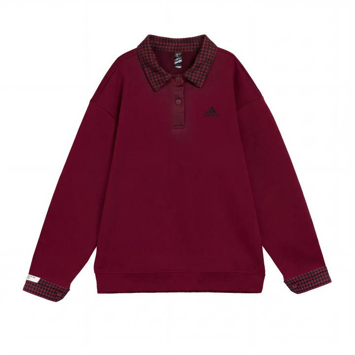 Adidas Adidas Sweatshirts Unisex Red Lapel Moderate Regular
