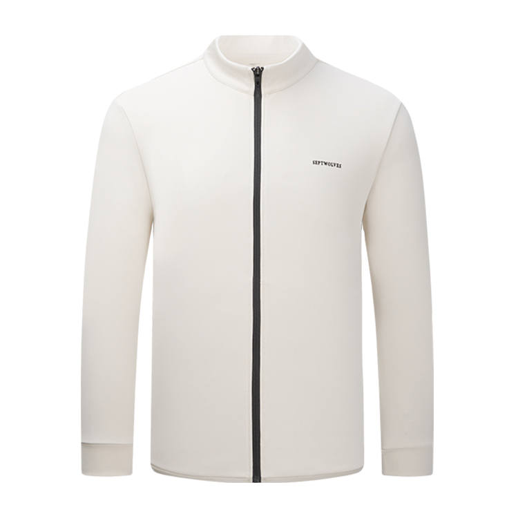SEPTWOLVES SEPTWOLVES Sweatshirts Men's Light Apricot Stand Collar Moderate