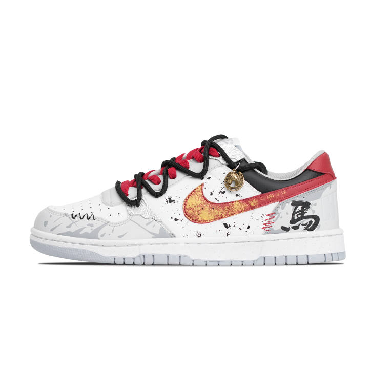 Nike Nike Big Golden Spear And Iron Horse Abrasion Resistant Low top Skateboard Shoes Men's