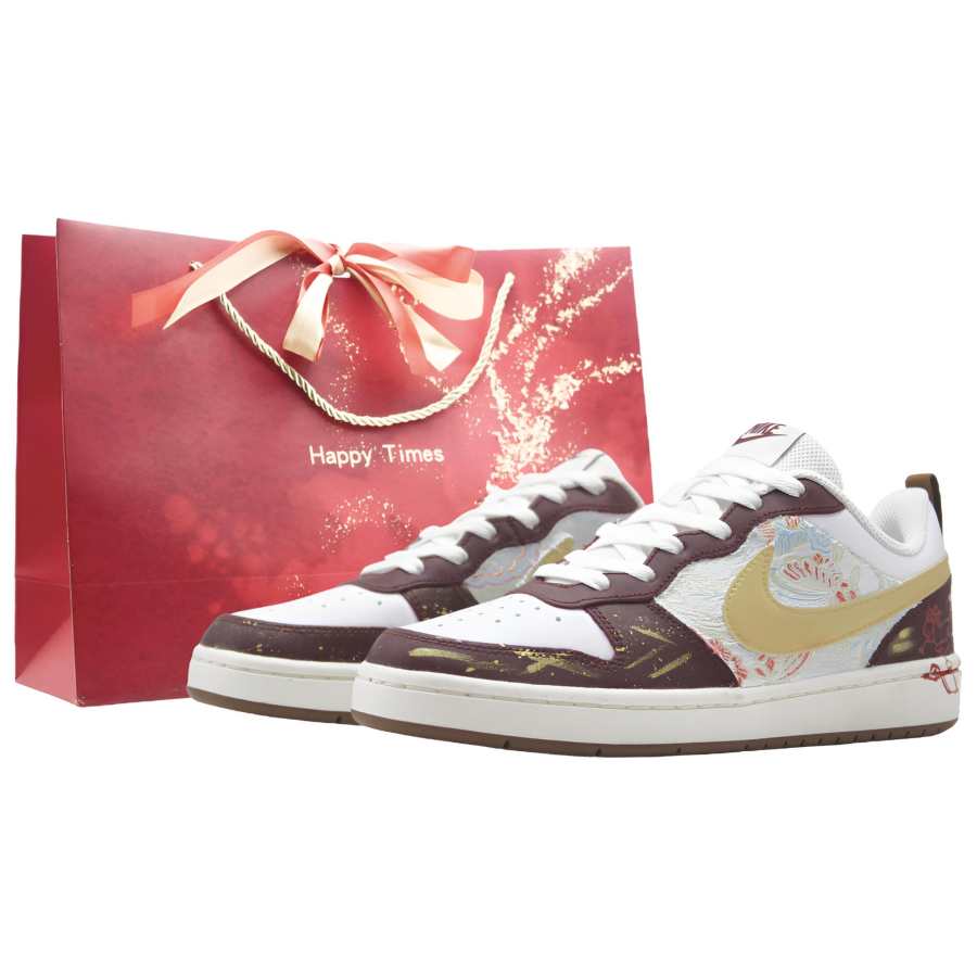 Nike Nike Court Borough Yuanjing Creation, Shopping Bag, Jinpao Across Horse Synthetic Leather