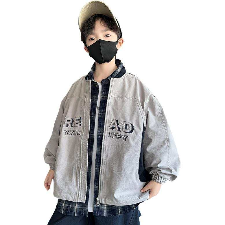 Lanza Casual Jacket Spring Fall Beige Gray Teenagers