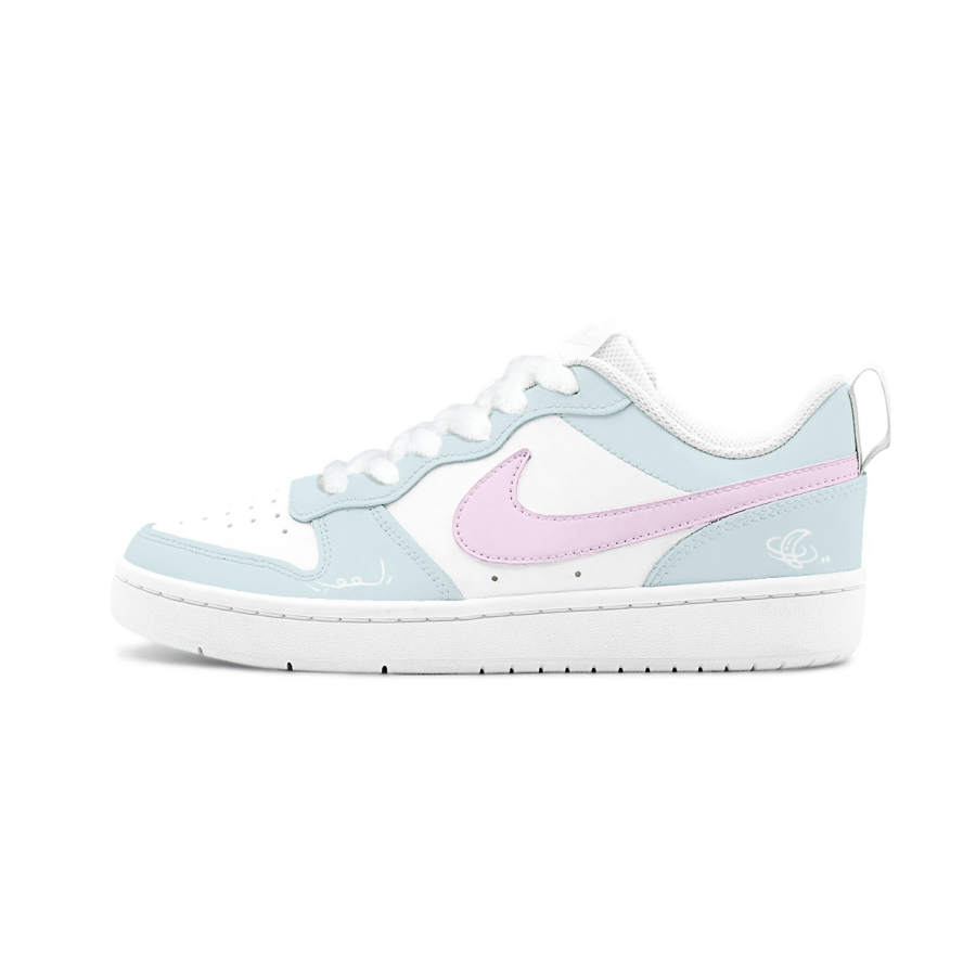 Nike Nike Court Borough 2 HEY Moon Island Sweet Cherry Leather Cushioning Abrasion Resistant Slip Resistant Low top