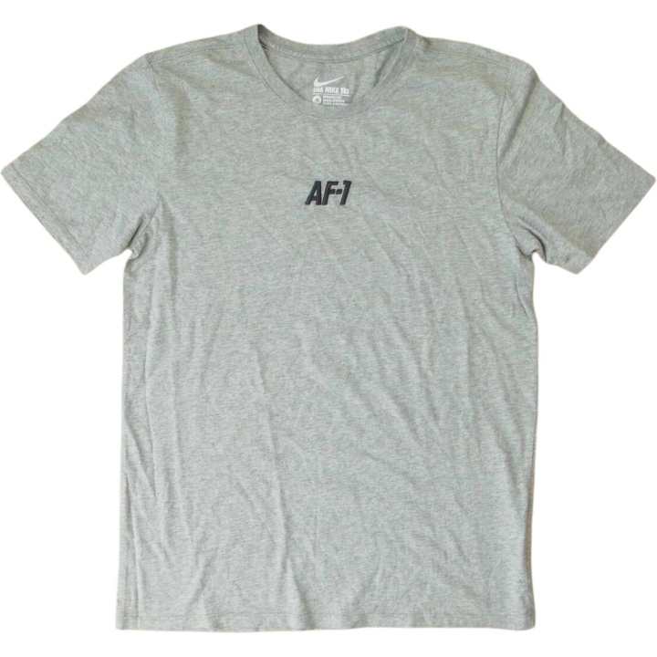 Nike Nike Air Force 1 T Shirts Men's Gray Crew Neck