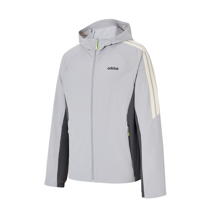 Adidas Adidas Jackets Men's Gray Hooded Moderate Other