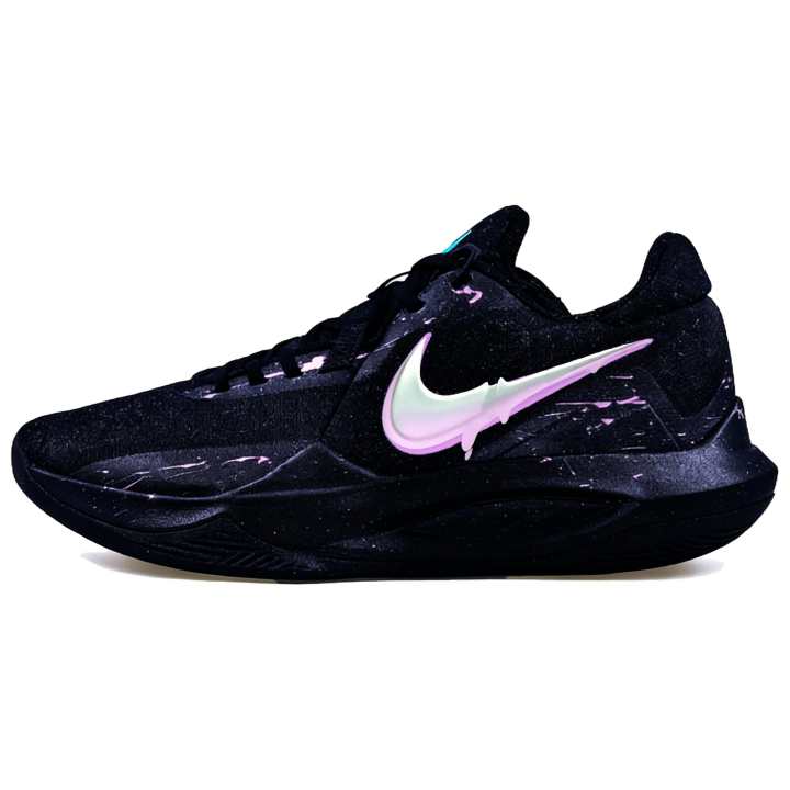 Nike Nike Precision 6 Cushioning Height Increasing Abrasion Resistant Low top Basketball Shoes Men's Black