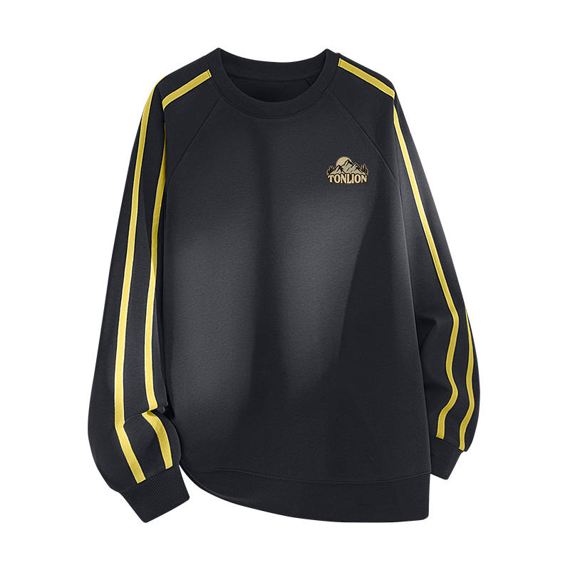 Tonlion Sweatshirts Unisex Crew Neck Moderate Regular