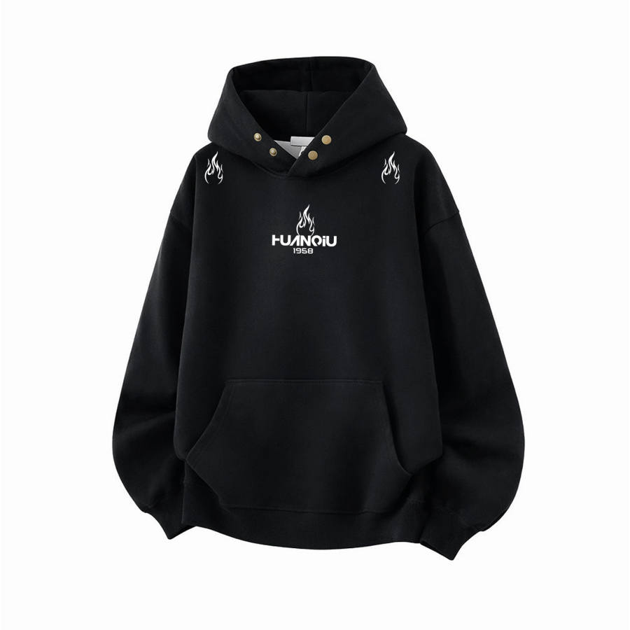 HUANQIU Sweatshirts Unisex Hooded Moderate Heavyweight