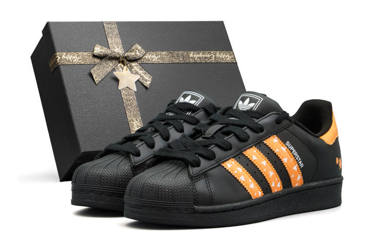Adidas Adidas Leather Abrasion Resistant Abrasion Resistant Low top Skateboard Shoes Unisex Black White Box