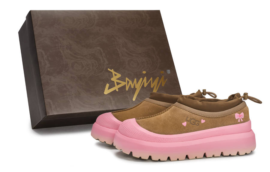 UGG 811 Manufacturing, Girly Bow, Special Shoe Box Slip Resistant Slip Resistant Low top Casual Shoes Unisex
