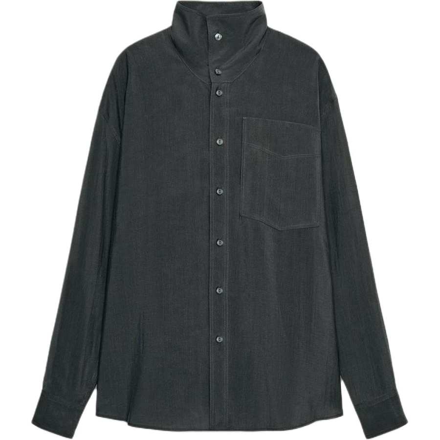 ZARA ZW Shirts Women's Coal Gray Turtleneck Moderate