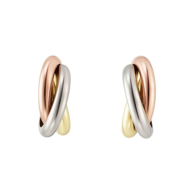 CARTIER 18K White Gold Earrings Women's