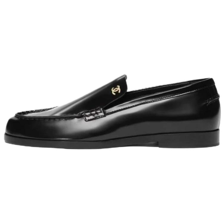 CHANEL 26P Loafers 2cm Women's Black