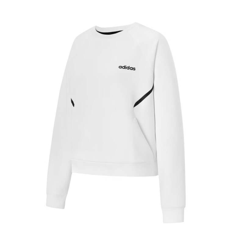 Adidas Adidas Sweatshirts Women's White Crew Neck Moderate Regular