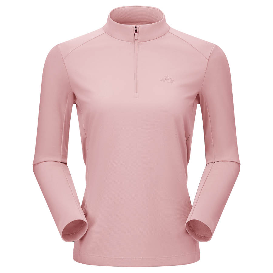 PELLIOT T Shirts Women's Stand Collar Moderate Straight Fit
