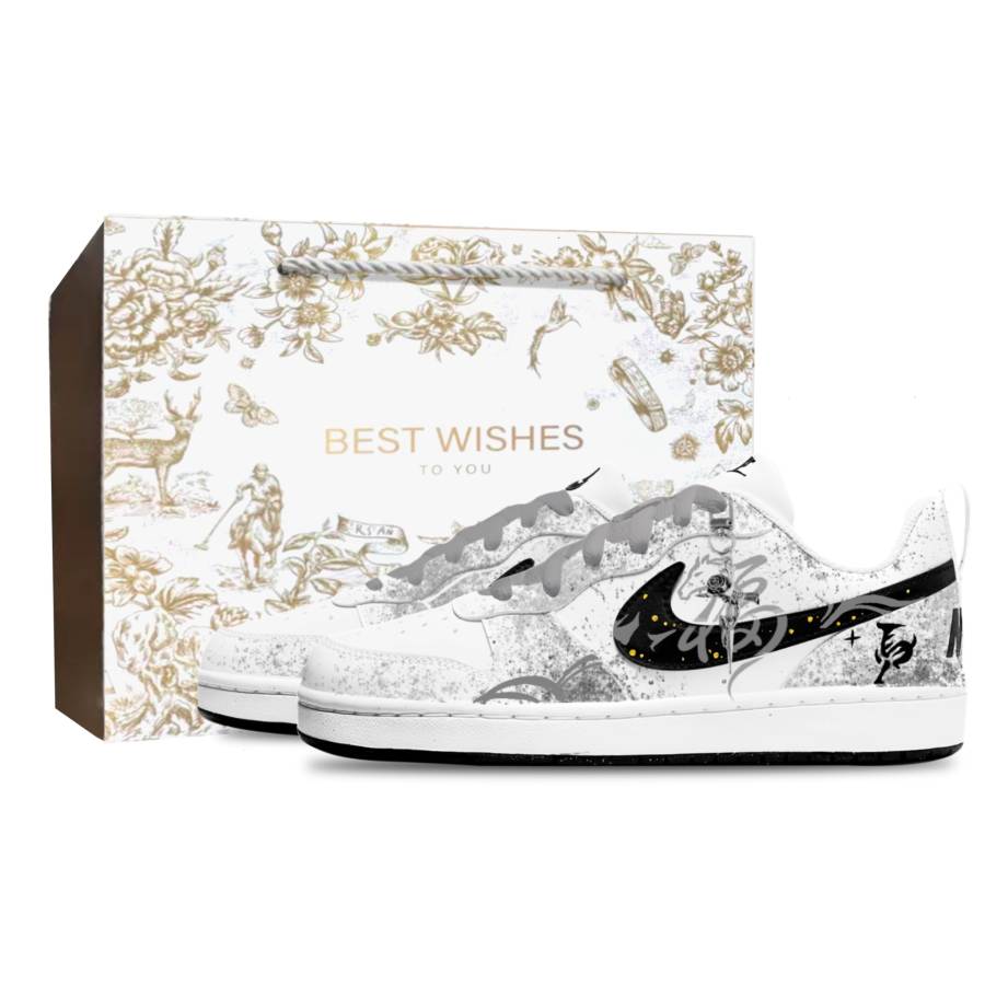 Nike Nike Court Borough Abrasion Resistant Abrasion Resistant Low top Kids' Skateboarding Shoes Unisex