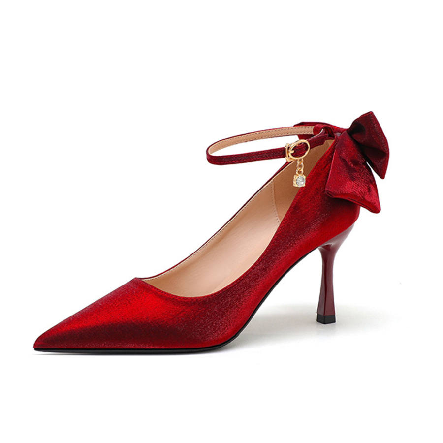 Lanza High Heels Women's Red/Apricot/Ecru
