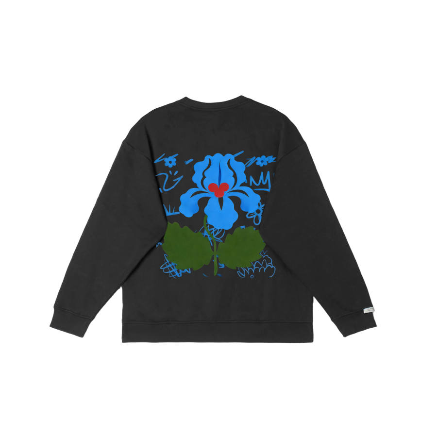 Adidas Adidas LABEL Sweatshirts Unisex Black Crew Neck Moderate Regular
