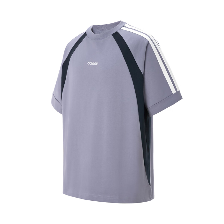 Adidas Adidas T Shirts Men's Blue Gray Crew Neck Moderate