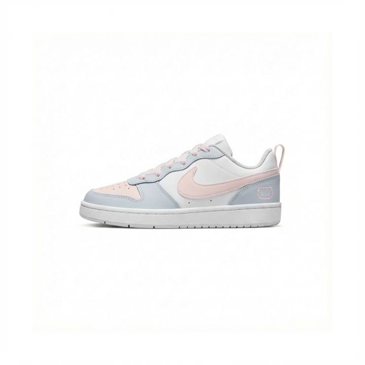 Nike Nike Court Borough 2 Cloud Katy Leather Abrasion Resistant Slip Resistant Low top Cute Style Skateboard Shoes Blue Pink