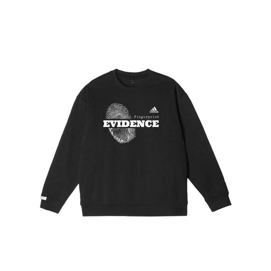 Adidas Adidas LABEL Sweatshirts Unisex Black Crew Neck Moderate Regular