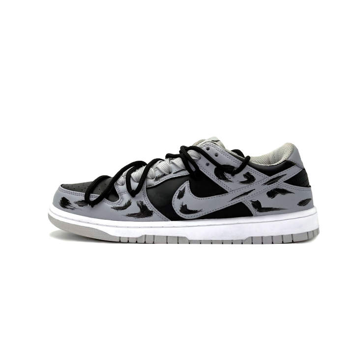 Nike Nike Dunk LOW RETRO Synthetic Leather Low top Skateboard Shoes Unisex Jet Black