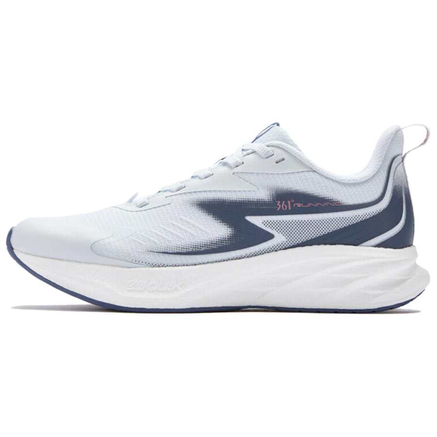 361° Cushioning Lightweight Cushioning Lightweight Low top Casual City Commuting Running Shoes Women's White Blue