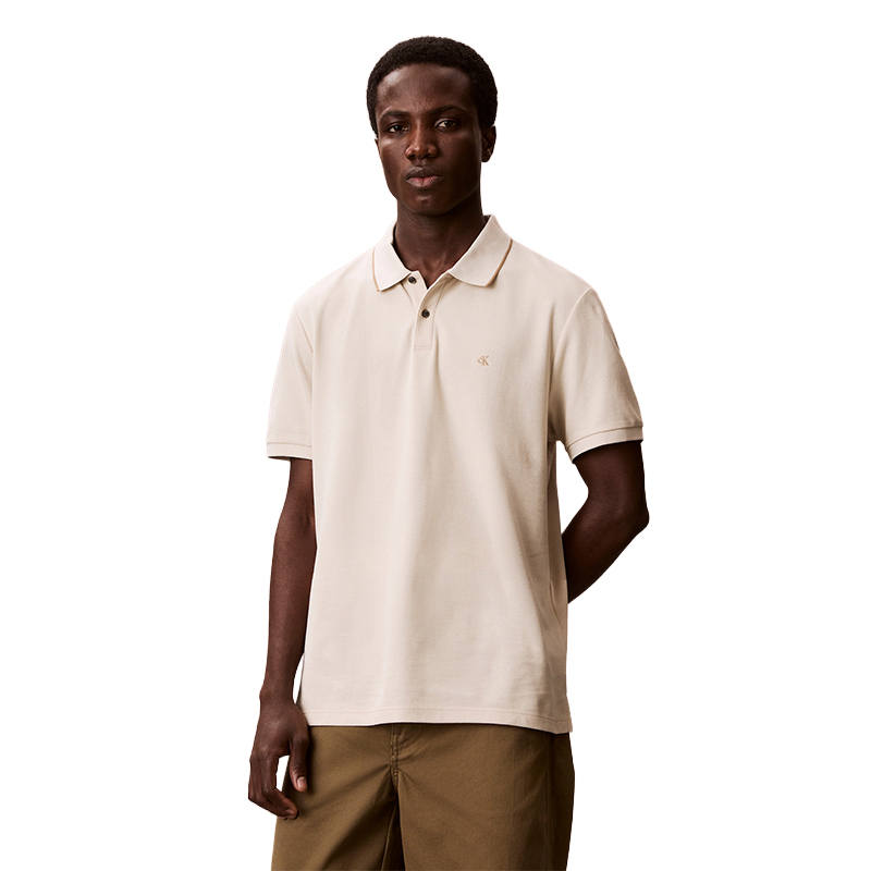 Calvin Klein logo-embroidered polo shirt