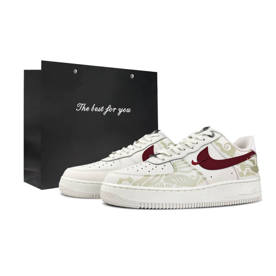 Nike Nike Air Force 1 07 BNK Swift Shadow Crimson Wing Abrasion Resistant Breathable Abrasion Resistant Breathable Low top