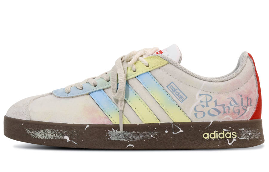 Adidas Adidas VL COURT 2.0 Balance Abrasion Resistant Balance Abrasion Resistant Low top Skateboard Shoes Unisex Light Gray