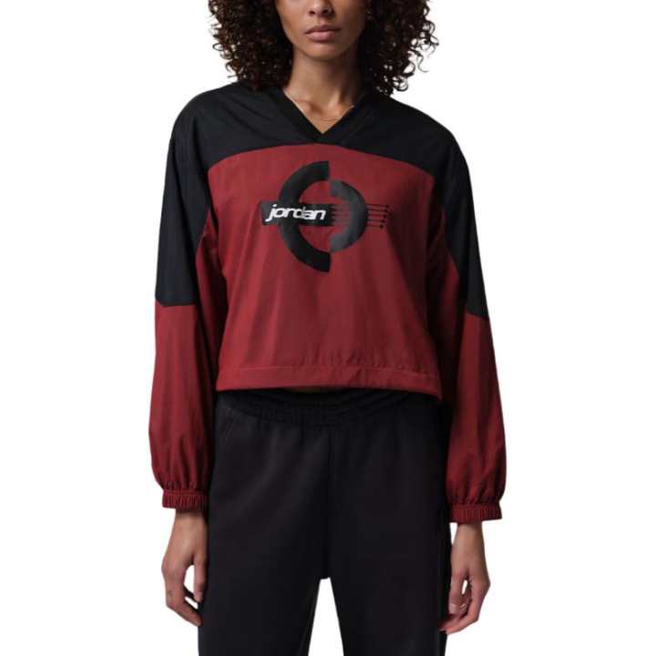 Jordan Jordan Brooklyn Women's Woven Long-Sleeve Graphic Pullover
