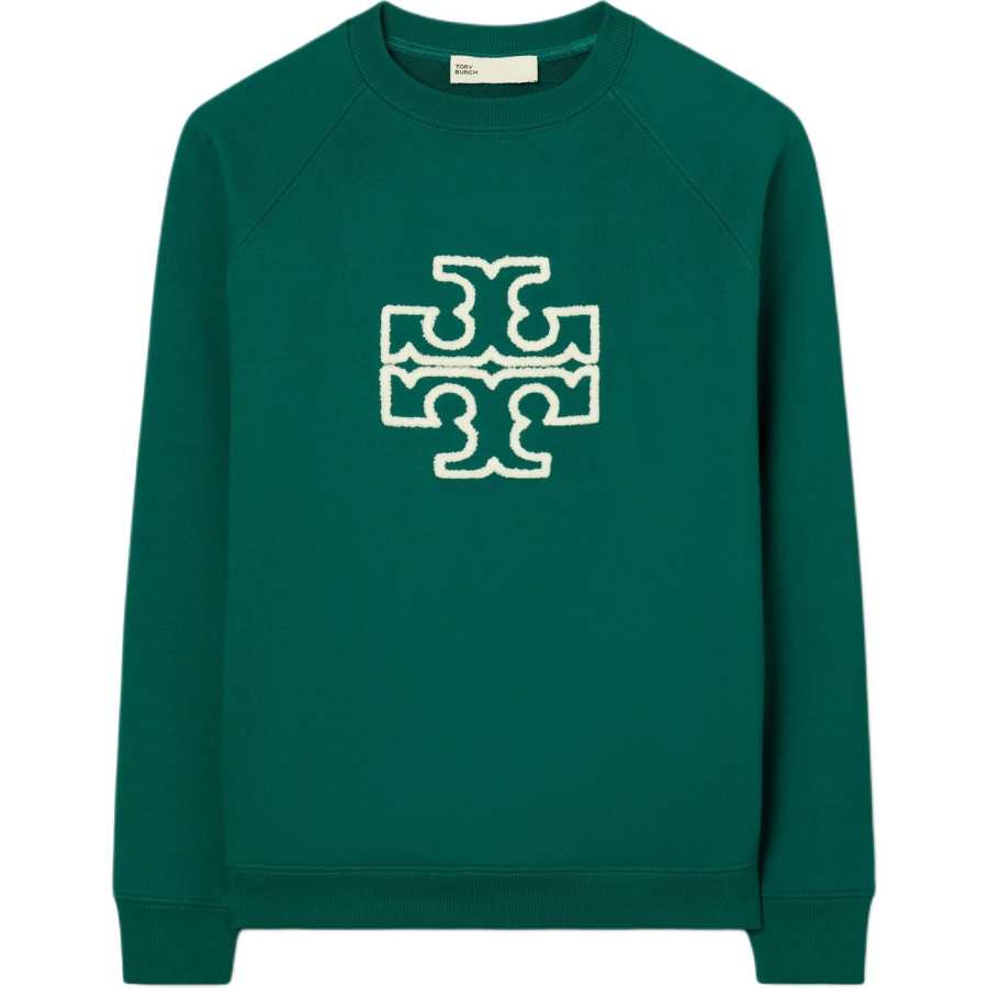 TORY BURCH Sweatshirts Women's Jadeite Green Crew Neck Moderate