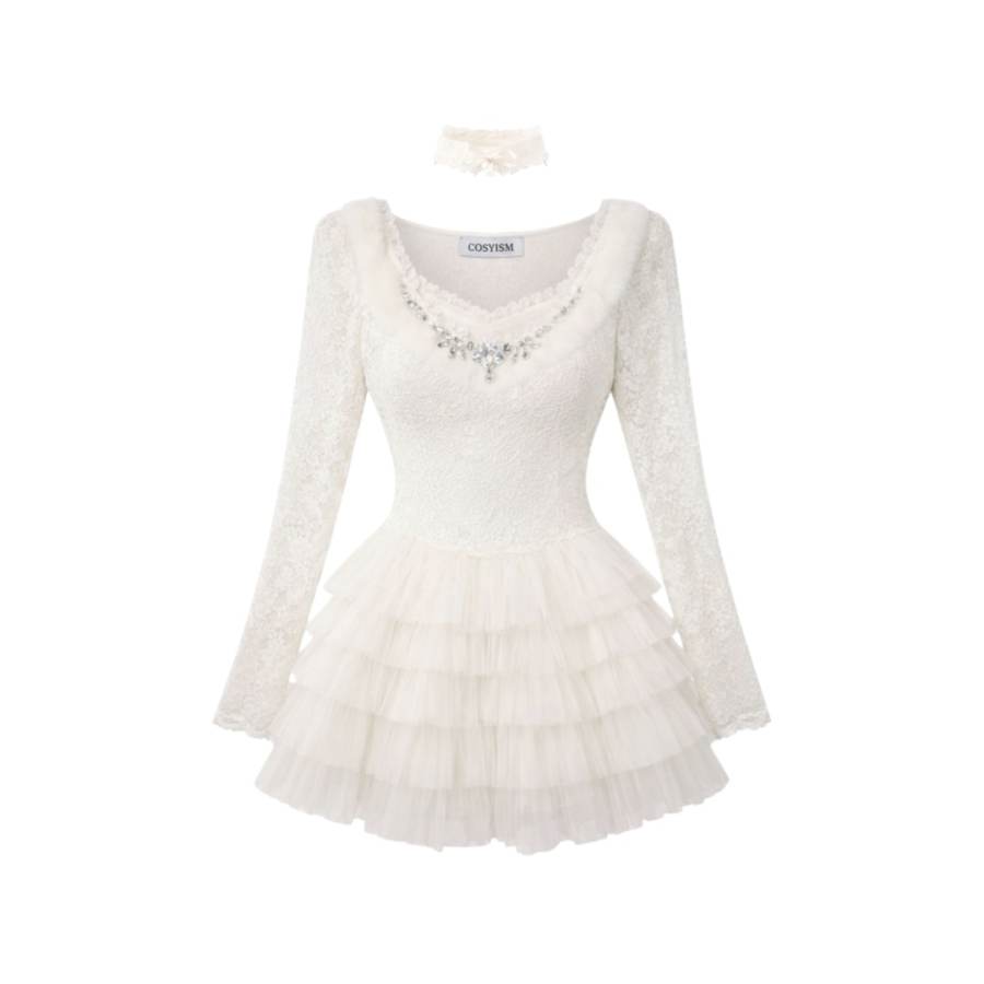 Cosyism Long Sleeved Dress Women's Gift Box Set Included