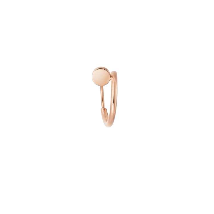 CARTIER JUSTE UN CLOU 18K Gold Earrings Unisex Rose Gold