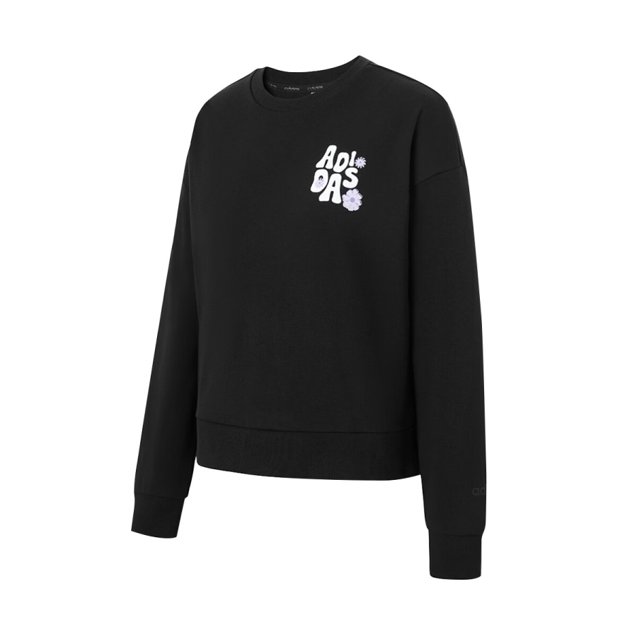 Adidas Adidas Sweatshirts Women's Black Crew Neck Moderate