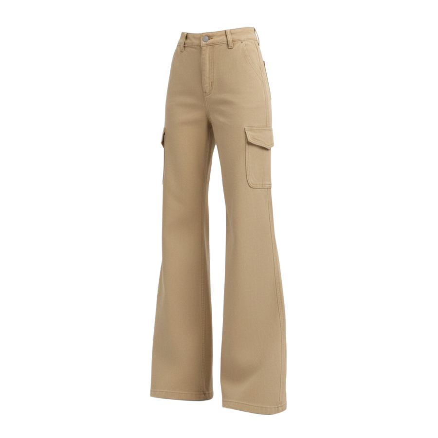 Sugarfunk Sugarfunk Jeans Women's Khaki Moderate Bootcut