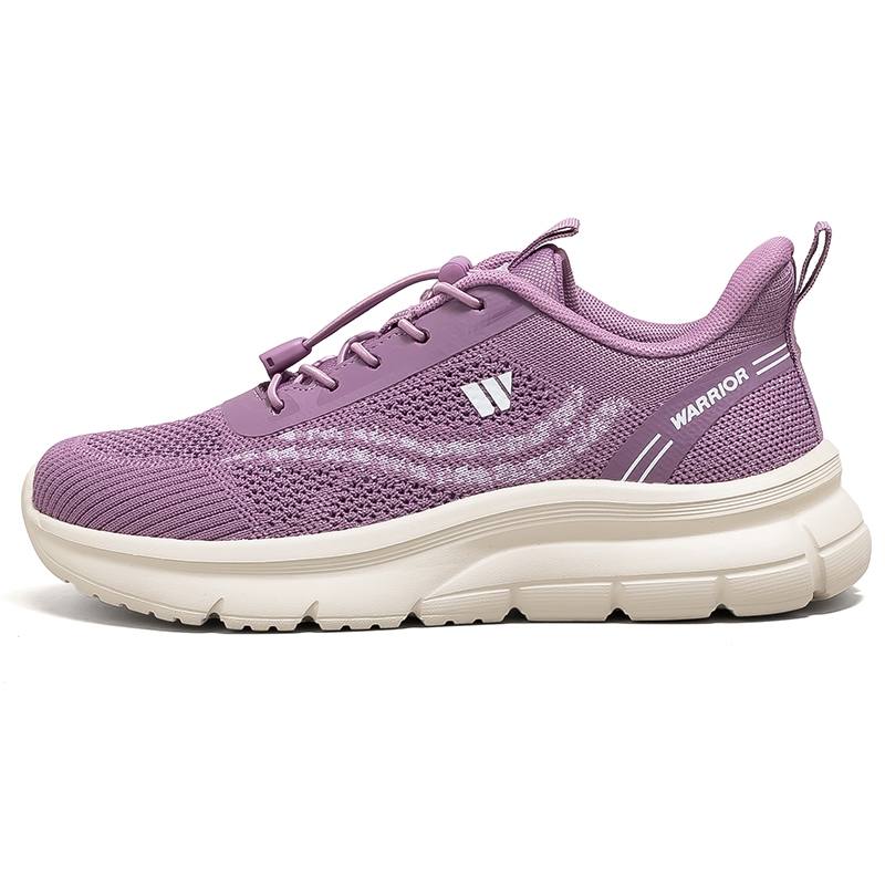 Warrior Cushioning Height Increasing Abrasion Resistant Lightweight Low top Casual Shoes Women's Purple