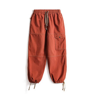 MADEN Cargo Pants Men's Red Brown Moderate