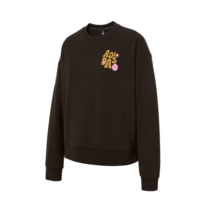 Adidas Adidas Sweatshirts Women's Dark Brown Crew Neck Moderate