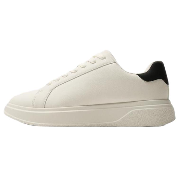 ZARA Pu Low top Casual Shoes Men's White