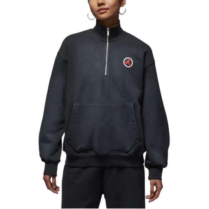Jordan Jordan Sweatshirts Women's Black Stand Collar Moderate
